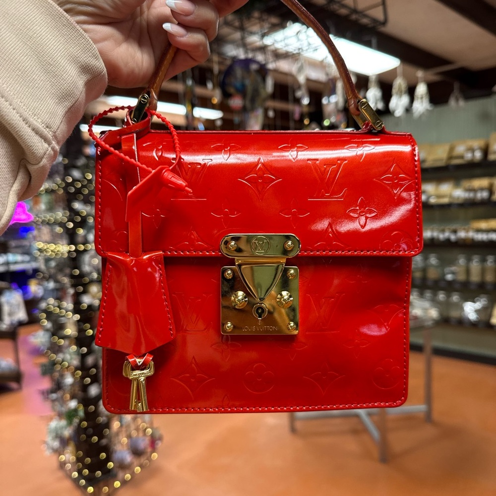 LOUIS VUITTON Handbag bag mini bag Monogram Vernis Spring Street PM